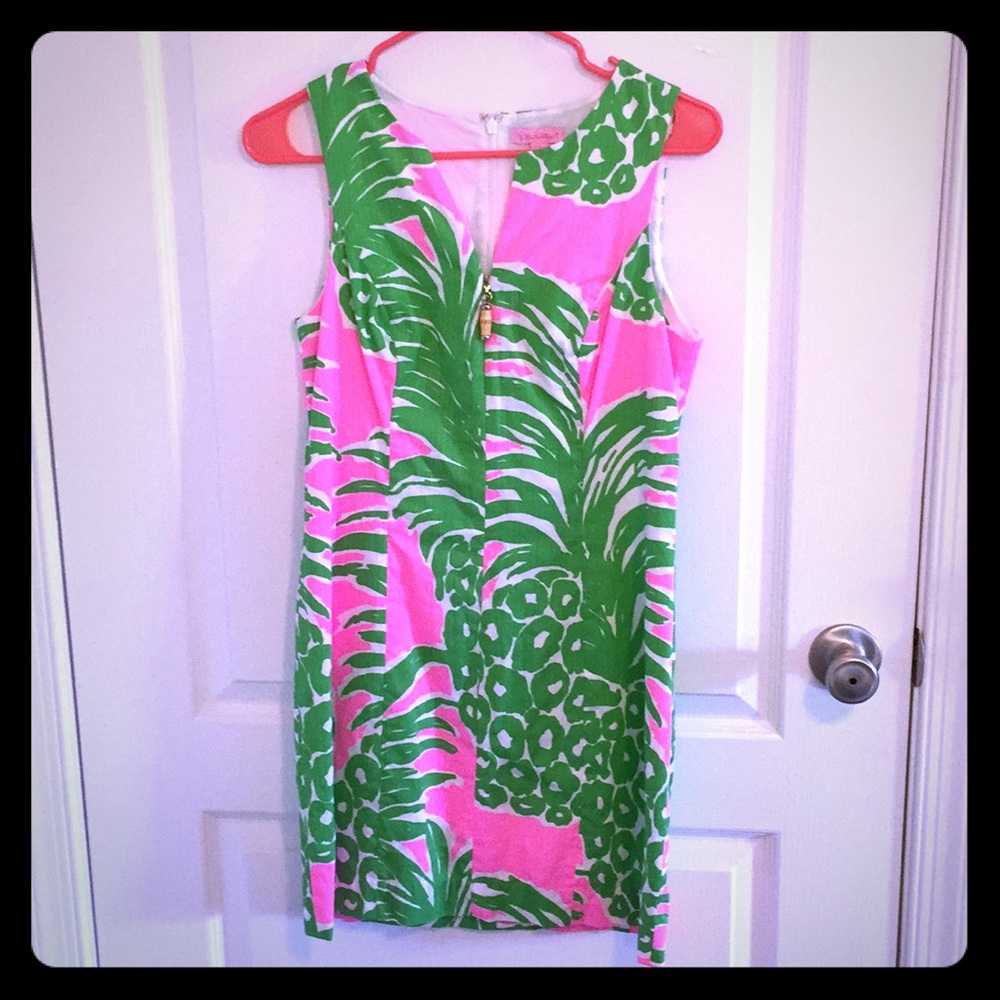 Gently used pineapple Lilly Pulitzer dress - Picture 1 of 4